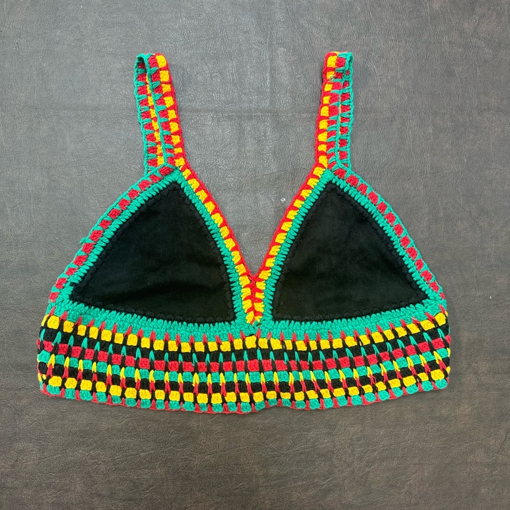 Crochet Rasta women’s top